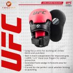 UFC Curved Focus Mitt Black Red Long
